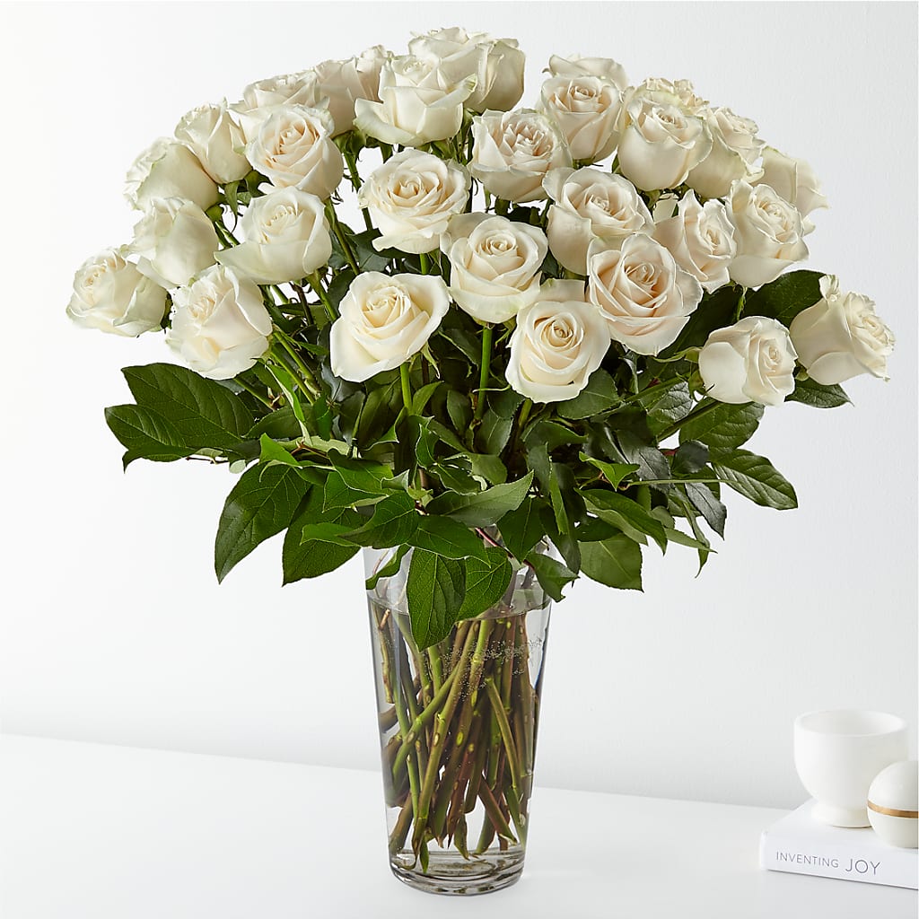 Long Stem White Rose Bouquet – Garside Florist, Vancouver WA