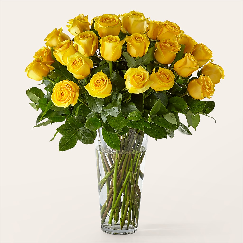 Long Stem Yellow Rose Bouquet – Garside Florist, Vancouver WA