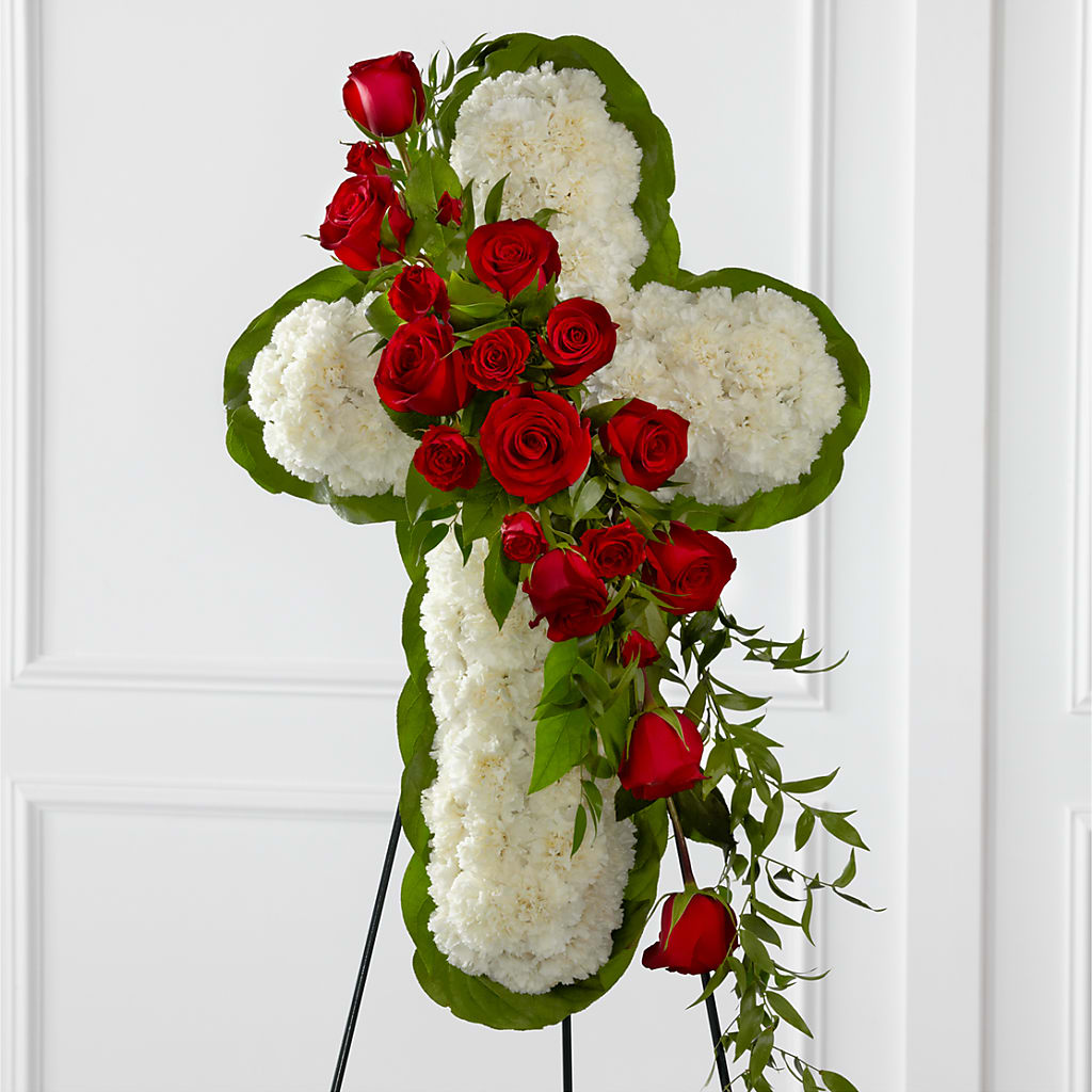 Floral Cross Easel – Garside Florist, Vancouver WA