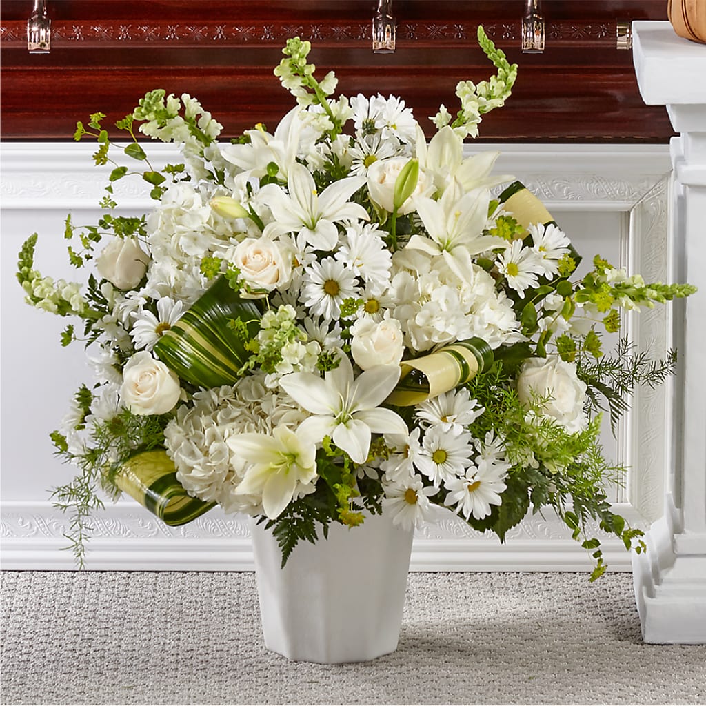Thoughts of Tranquility Floor Basket – Garside Florist, Vancouver WA