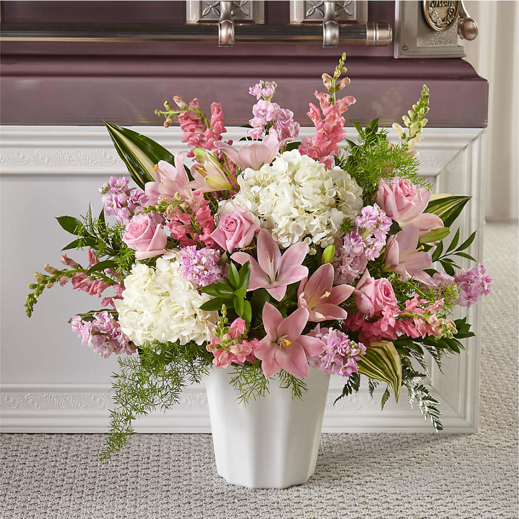 Simply Serene Floor Basket – Garside Florist, Vancouver WA