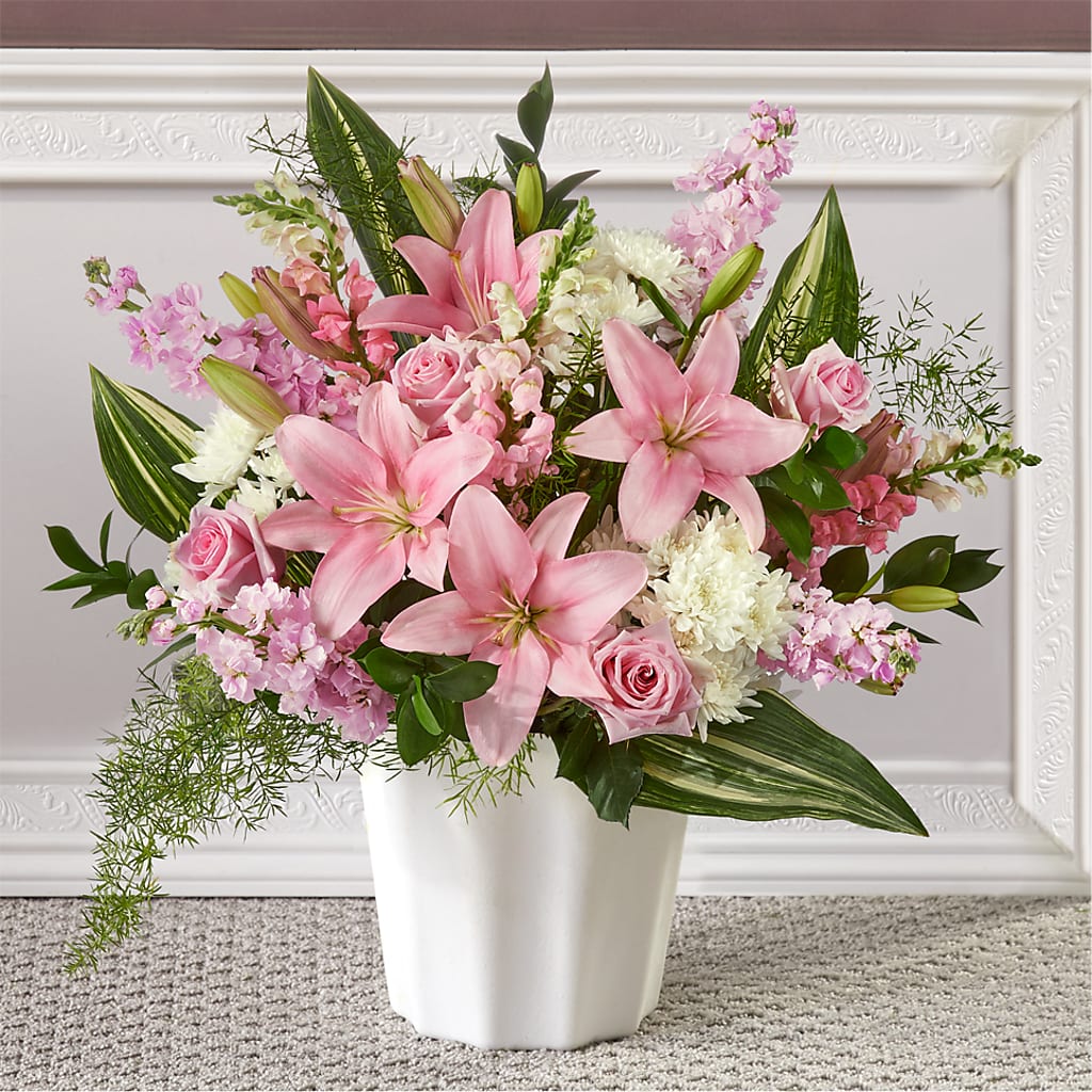 Simply Serene Floor Basket – Garside Florist, Vancouver WA