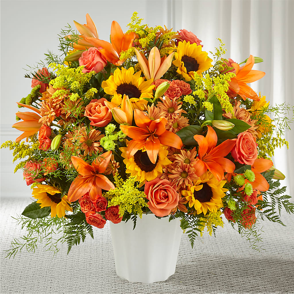 Harvest Thoughts Floor Basket – Garside Florist, Vancouver WA