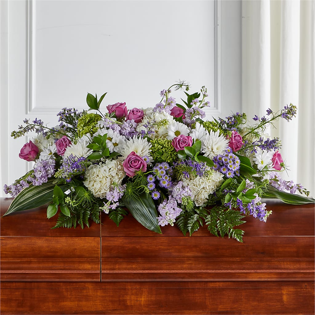 Meadows of Serenity Casket Spray – Garside Florist, Vancouver WA