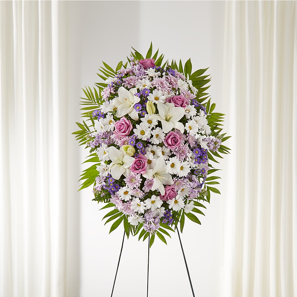 Surrounded by Love Standing Spray – Garside Florist, Vancouver WA