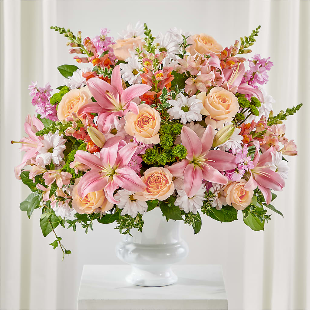 Heartfelt Gesture Urn Arrangement – Garside Florist, Vancouver WA