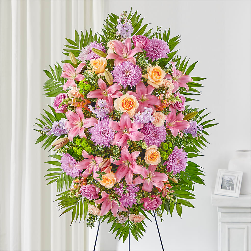 Love & Light Standing Spray – Garside Florist, Vancouver WA