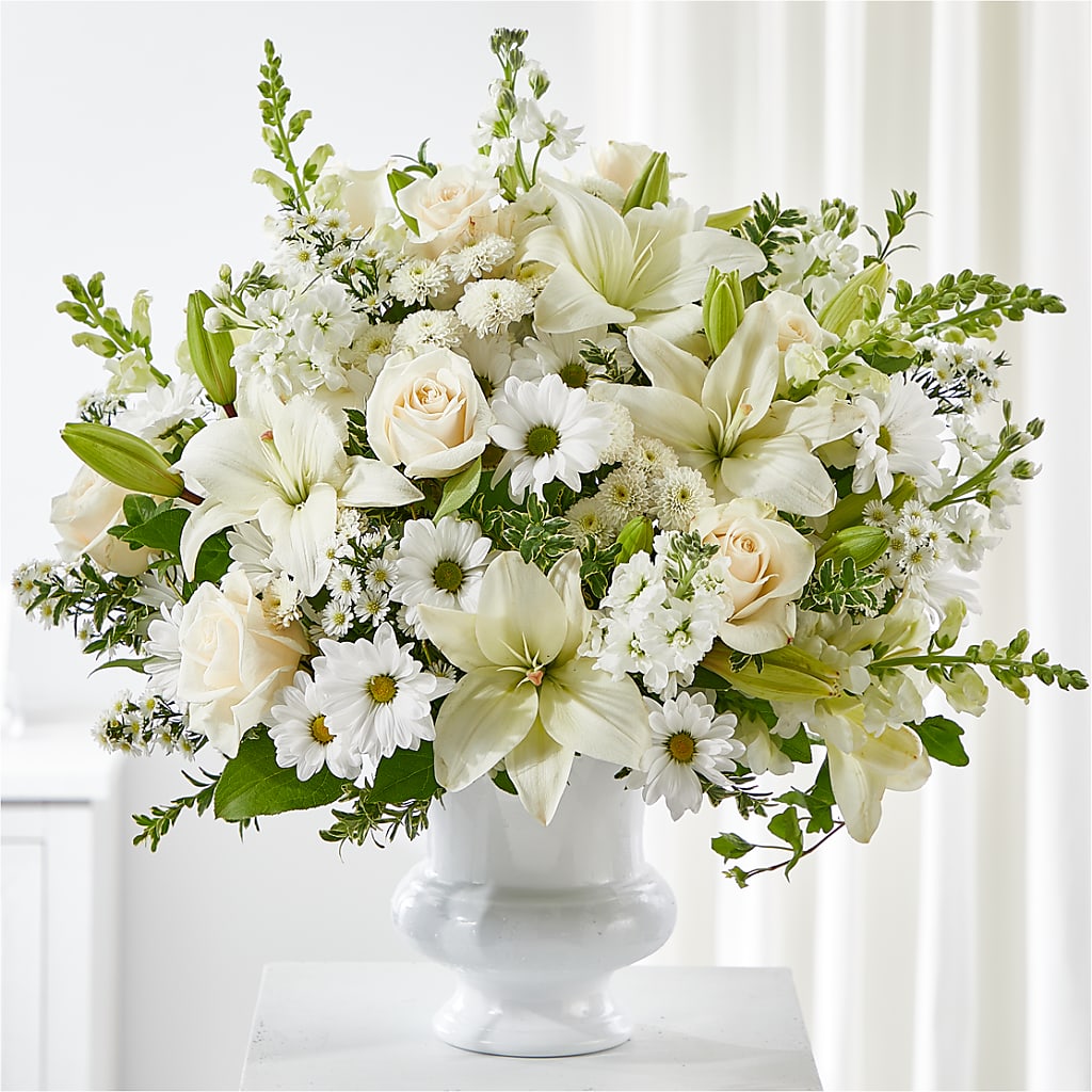 Uplifting Urn Arrangement – Garside Florist, Vancouver WA