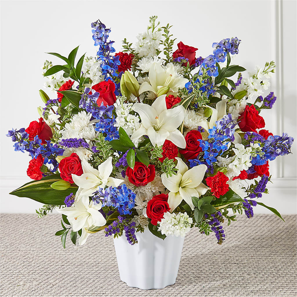 Consoled Floor Basket – Garside Florist, Vancouver WA