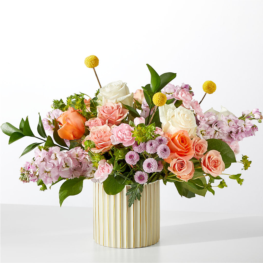 French Market Bouquet with Ivory Vase – Garside Florist, Vancouver WA