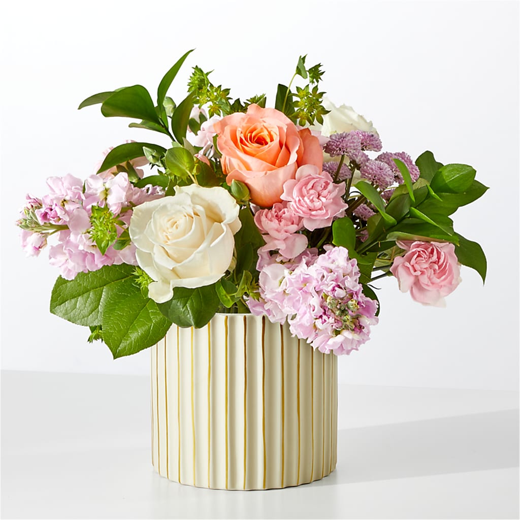 French Market Bouquet with Ivory Vase – Garside Florist, Vancouver WA