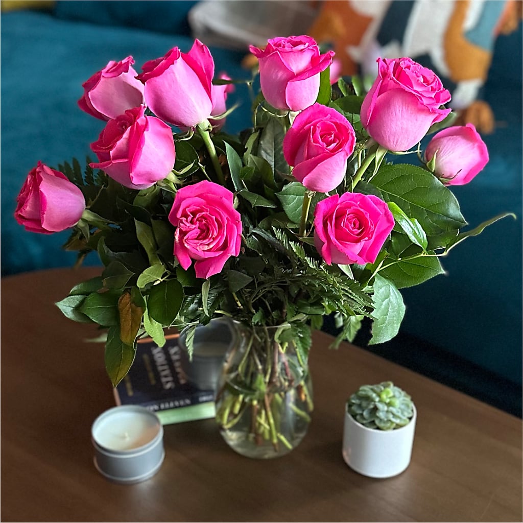 Long Stem Pink Rose Bouquet –  Garside Florist, Vancouver WA