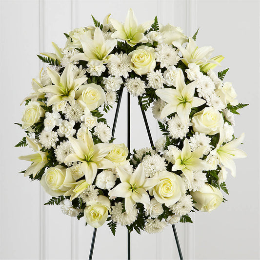 Treasured Tribute Wreath –  Garside Florist, Vancouver WA