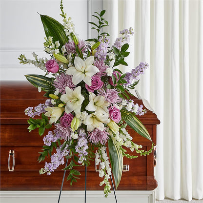 Grateful Hearts Standing Spray –  Garside Florist, Vancouver WA
