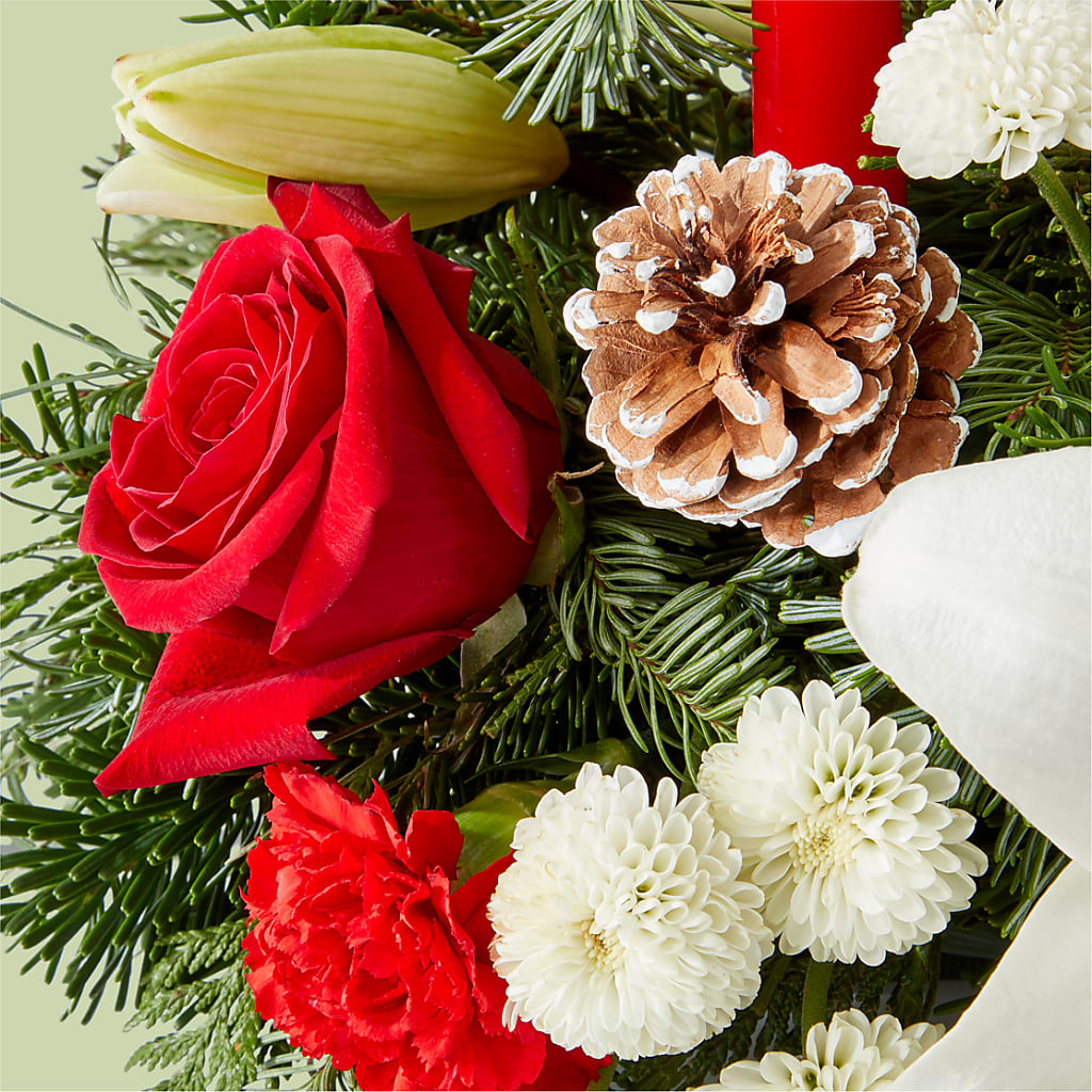 Seasonal Festivities Centerpiece –  Garside Florist, Vancouver WA