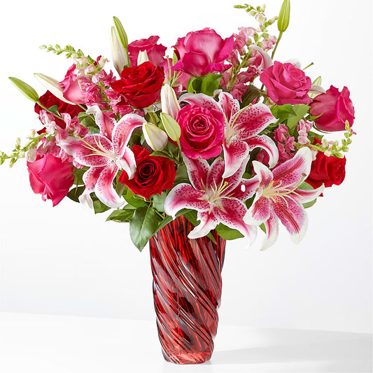 Always You Bouquet with Luxe Swirl Vase –  Garside Florist, Vancouver WA