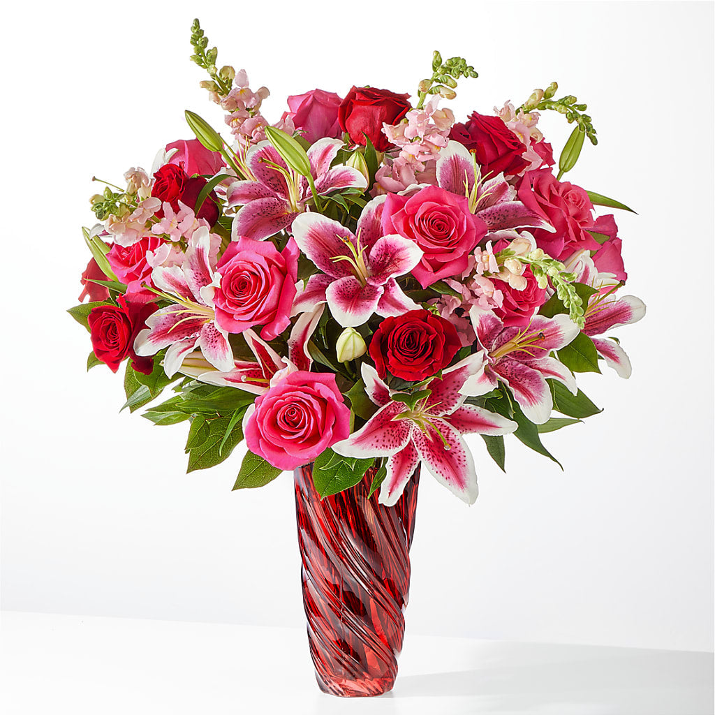 Always You Bouquet with Luxe Swirl Vase –  Garside Florist, Vancouver WA