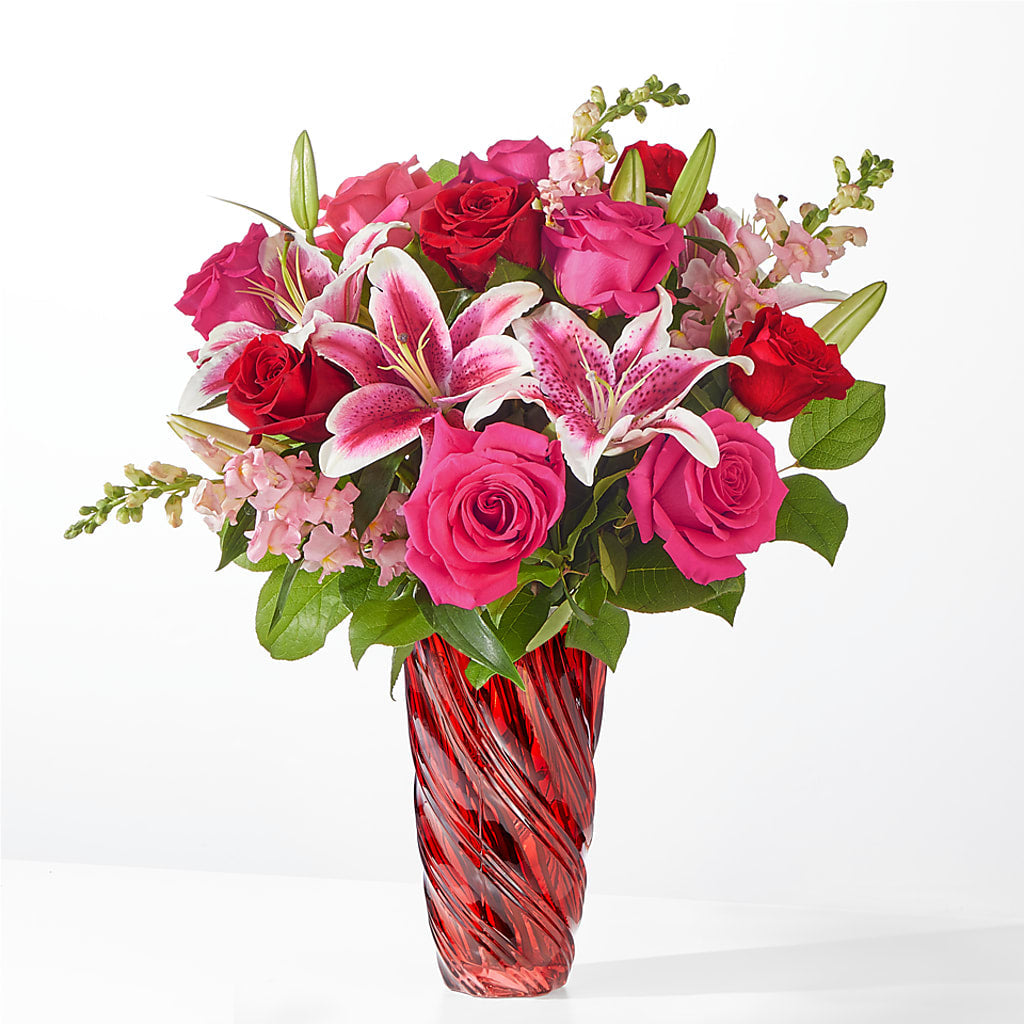 Always You Bouquet with Luxe Swirl Vase –  Garside Florist, Vancouver WA
